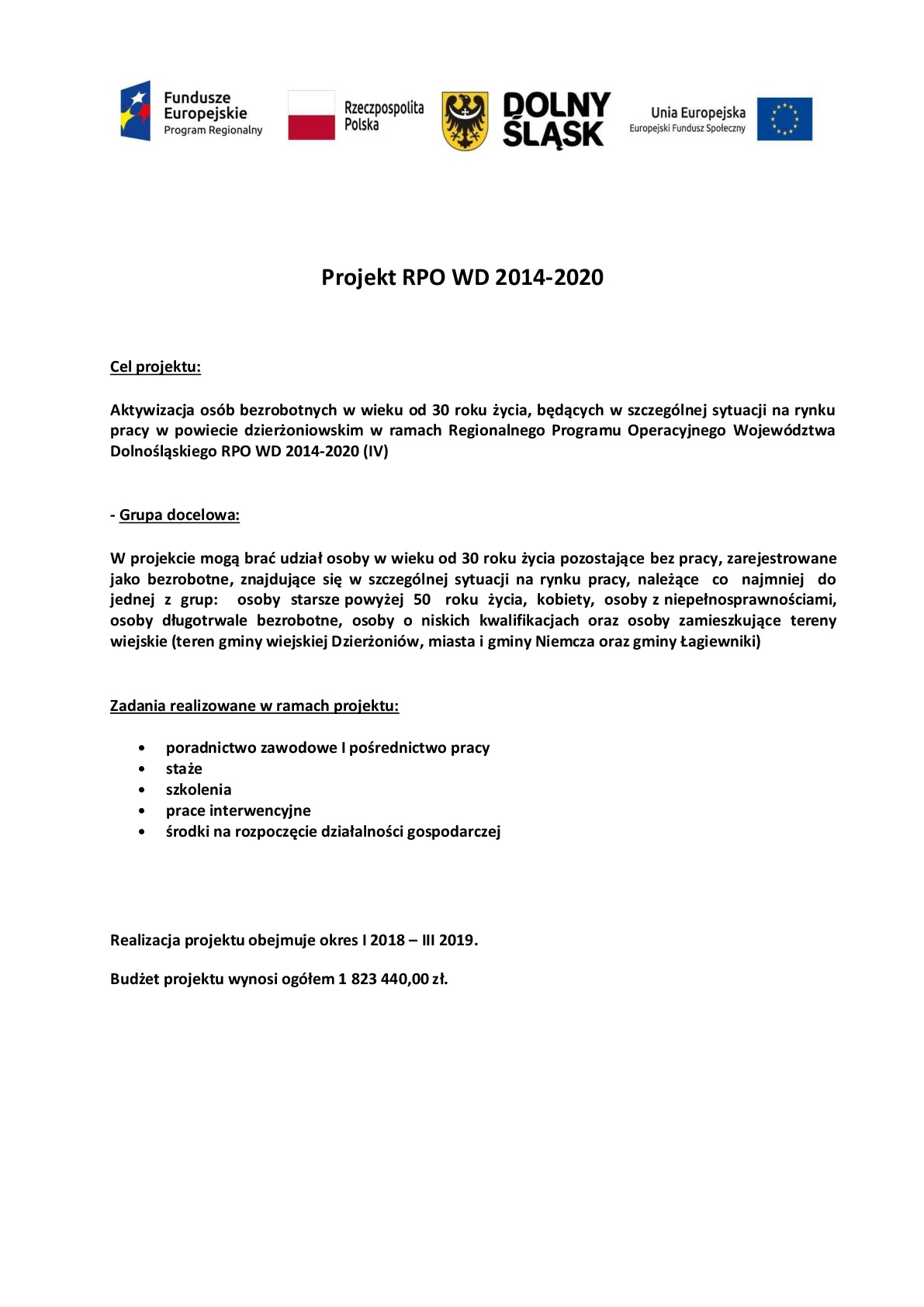 Projekt RPO WD 2014-2020